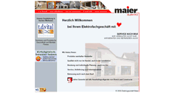 Desktop Screenshot of elektrogeschaeft-maier.de
