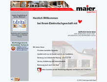 Tablet Screenshot of elektrogeschaeft-maier.de